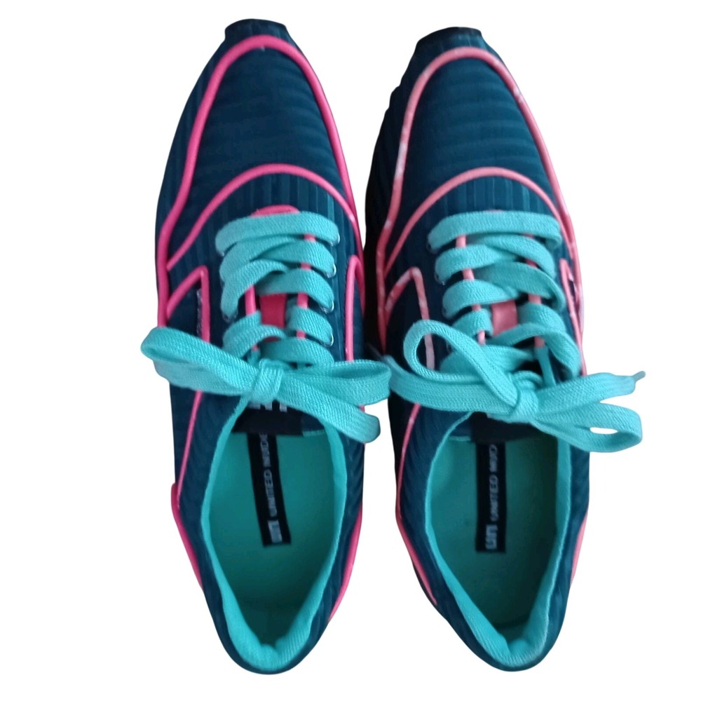 United Nude Sneakers Women Size 6  Green Pink - Picture 5 of 14